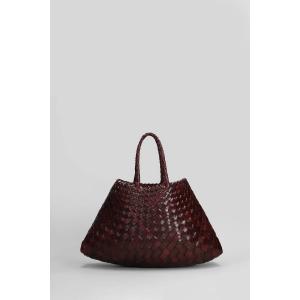 Tote Santa Croce Small in Pelle Bordeaux