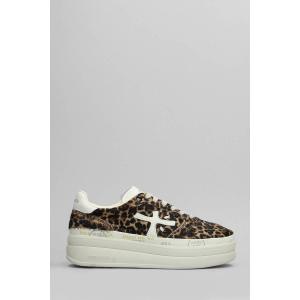 Sneakers Micol in pelle e tessuto Animalier