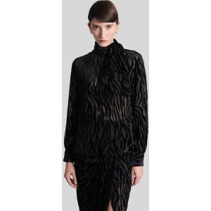 Blusa Geona in viscosa Nera