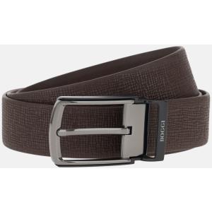 Boggi, Cintura In Pelle Reversibile, Uomo, Marrone scuro, Taglia: 95