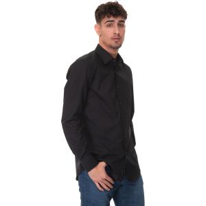BOSS Camicia casual Nero Cotone Uomo