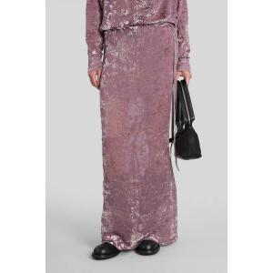 Gonna Eveline  in Velluto Rosa