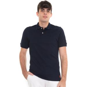 Gallo Polo mezza manica Blu Cotone Uomo