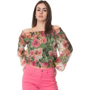 Liu Jo Maglia Verde-fucsia Poliestere Donna