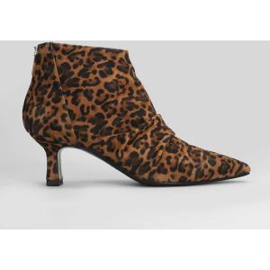 tronchetti tacco alto  in Camoscio Animalier