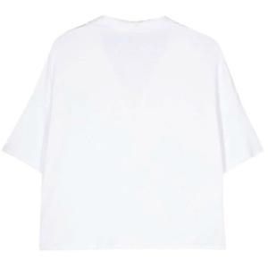 Polo Oversize In Viscosa Majestic Filatures Bianco Taglia 2 Majestic Filatures  Taglia 2