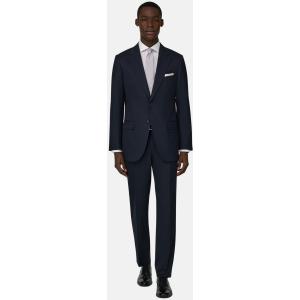 Boggi, Abito Micro Fantasia In Misto Lana, Uomo, Navy, Taglia: 46