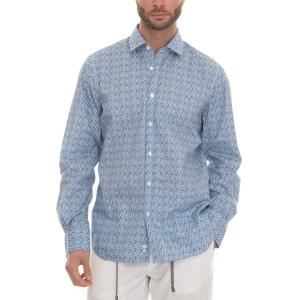 Canali Camicia casual Denim Cotone Uomo