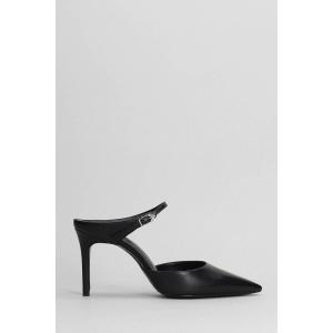 Slipper-Mule Laura Mule in Pelle Nera