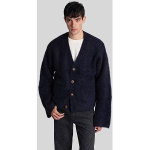 Cardigan Lee in Alpaca Blu