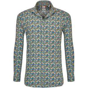 Camicia trendy con fantasia a fiori francese