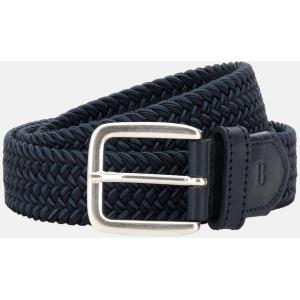 Boggi, Cintura Intrecciata Elsaticizzata Misto Viscosa, Uomo, Navy, Taglia: 105