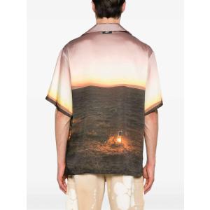 Camicia Con Stampa Grafica M.s.g.m. Fantasia e Rigato Taglia 40 M.s.g.m.  Taglia 40