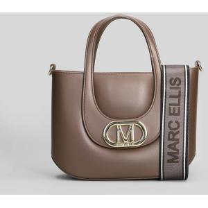 Borsa a spalla Flat Galizia in Gomma Marrone