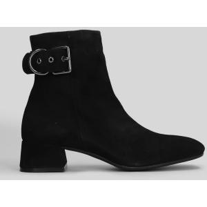 tronchetti tacco alto Rose Daily in Camoscio Nero